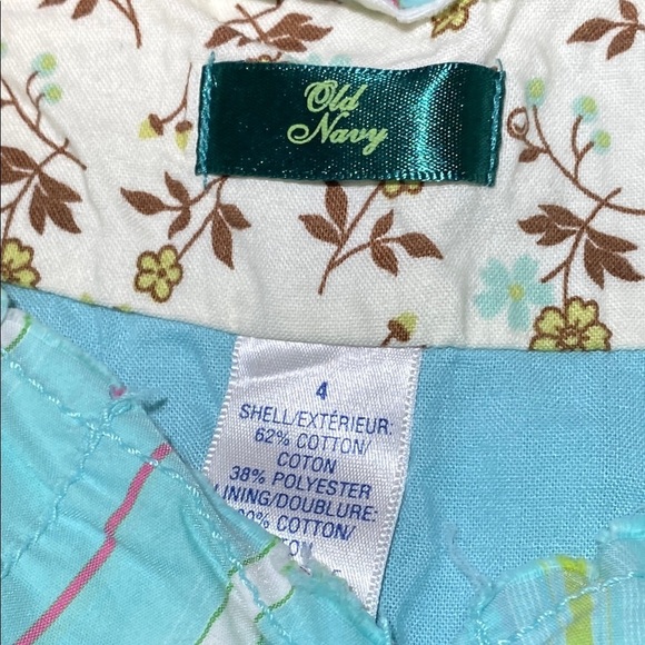 Early 2000’s Old Navy Blue and Green A-Line Skirt - Picture 2 of 9